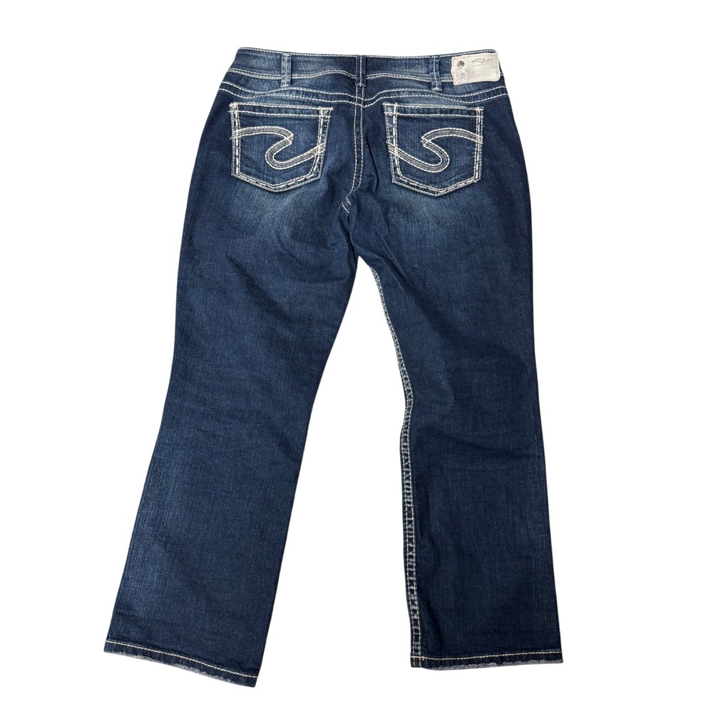 Silver Jeans Co Suki Capri Bootcut Stretch Denim Jeans Women's Size 32(tag)